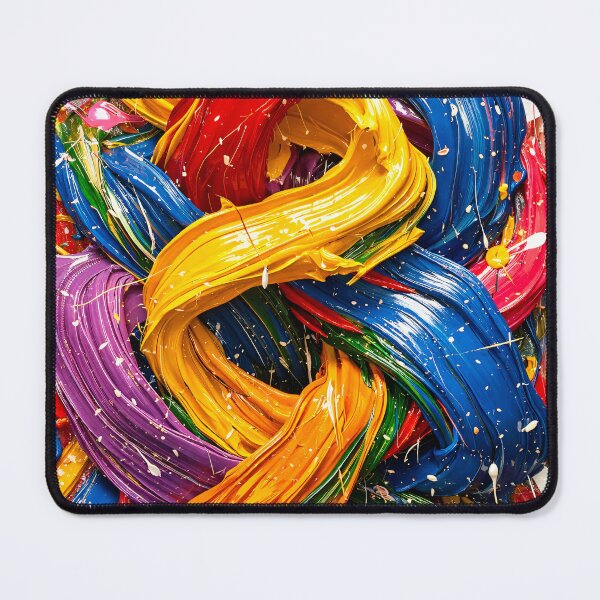 Item preview, Vibrant Abstract Paint Swirl Texture Colorful Modern Palette Knife Art designed and sold by Kaleidoscope Print.