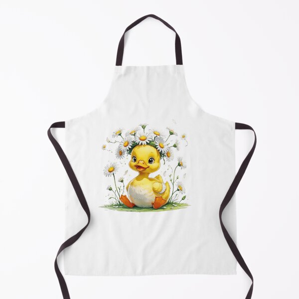 Item preview, Cute Duckling with Daisy Flower April Birth Month Art designed and sold by AQUILAKREO.