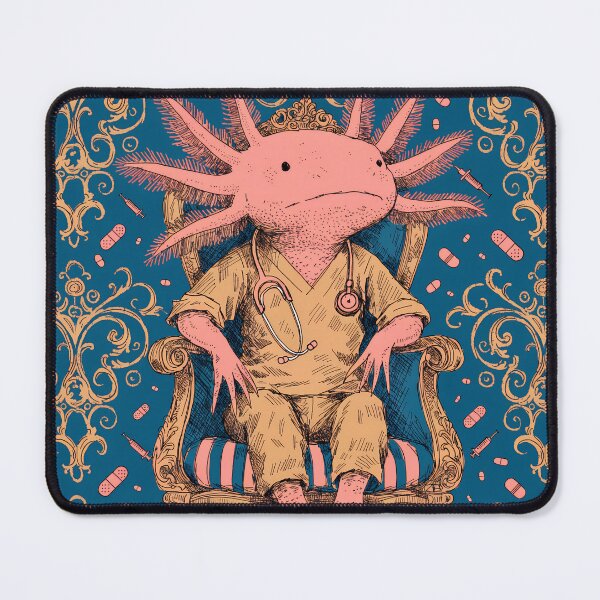 Item preview, Axolotl Nurse Grand Portrait Baroque Style Funny  Art designed and sold by BestUncommonTee.