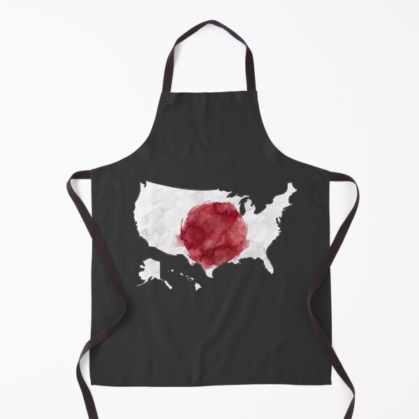 Item preview, USA Map Japan Flag Heritage Watercolor Art designed and sold by MeldMerch Map & Flag Co..