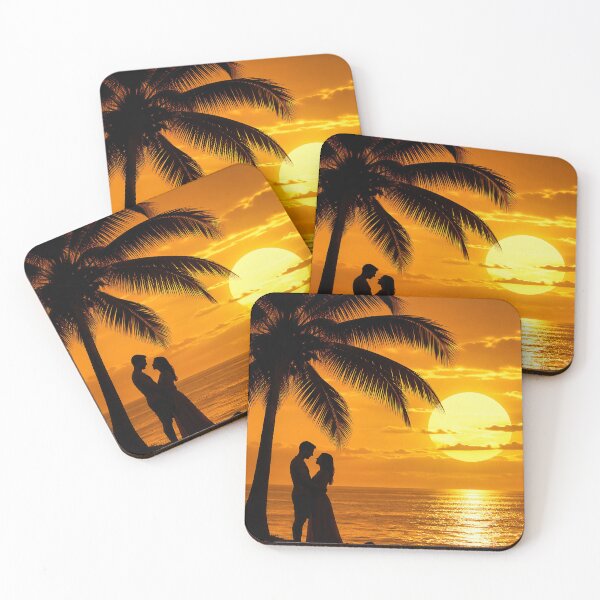 Item preview, Tropical sunset Romancee designed and sold by photoart1854.