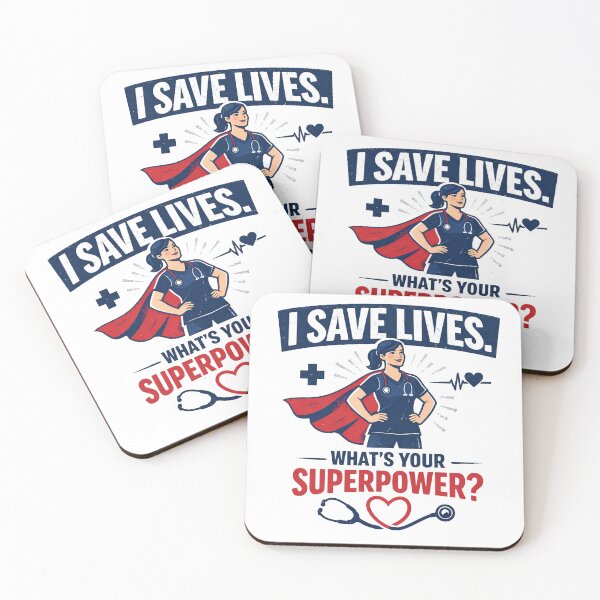 Item preview, I Save Lives Nurse Superpower designed and sold by CoolTShirtDesign.