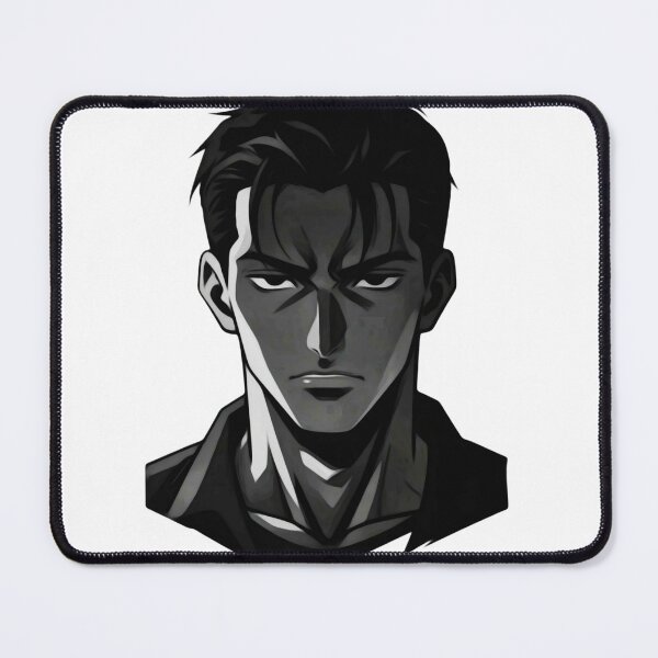 Item preview, Dark Anime Man Intense Portrait designed and sold by Nixxxs.