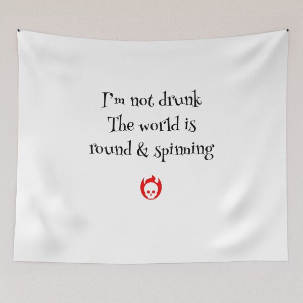 Item preview, Drunk World designed and sold by The WordCatcher Street.