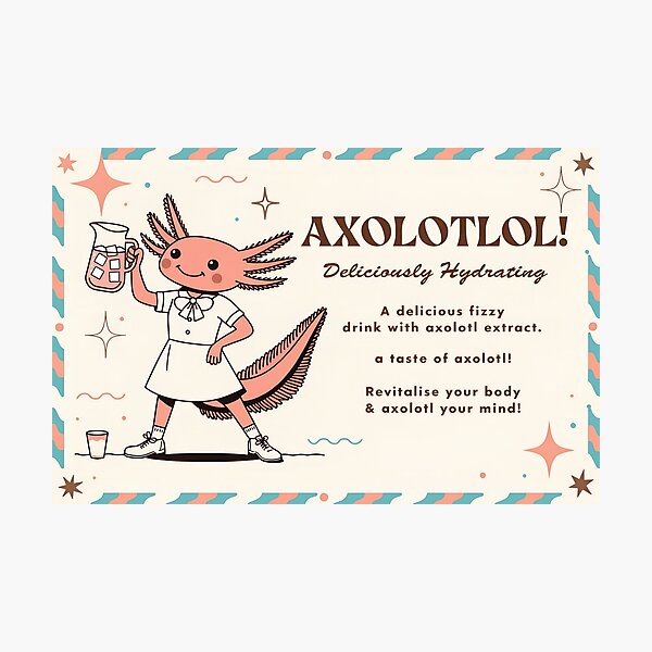Item preview, Axolotl Nurse Retro 1950s  Parody Funny Vintage Illustration  designed and sold by BestUncommonTee.