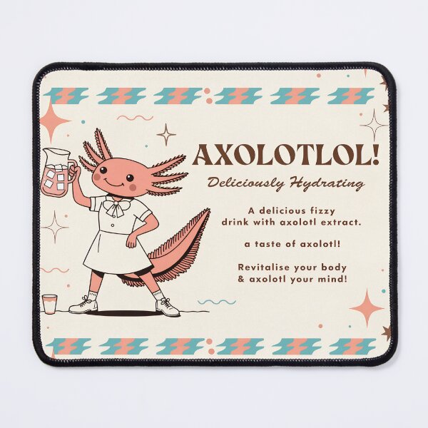 Item preview, Axolotl Nurse Retro 1950s Parody Funny Vintage Illustration designed and sold by BestUncommonTee.