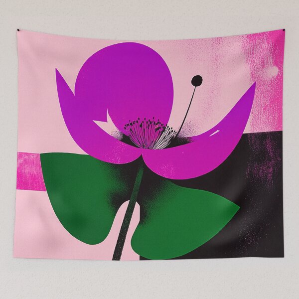 Item preview, Magenta Mystique: Royal Neon Bloom designed and sold by joycrysstudio.