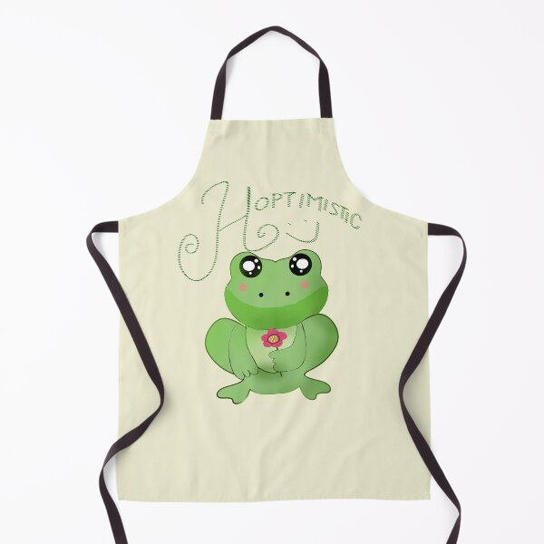 Item preview, Cute Frog Hoptimistic Design, Kawaii Frog With Flower, Positive Quote Frog, Funny Frog Pun Art, Green Aesthetic Animal designed and sold by HopeAndHustle.