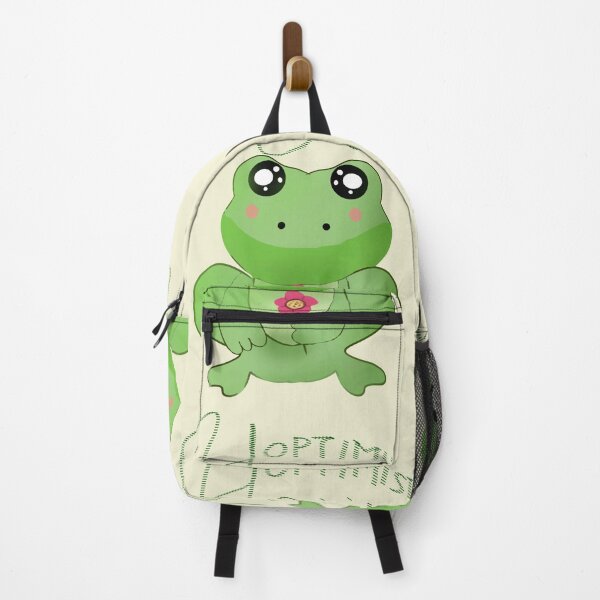 Item preview, Cute Frog Hoptimistic Design, Kawaii Frog With Flower, Positive Quote Frog, Funny Frog Pun Art, Green Aesthetic Animal designed and sold by HopeAndHustle.