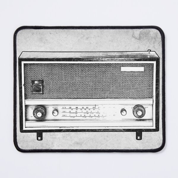 Item preview, Vintage Shortwave Radio Dark Retro Noir Mid Century Mystery designed and sold by Ghoul Enterprises.