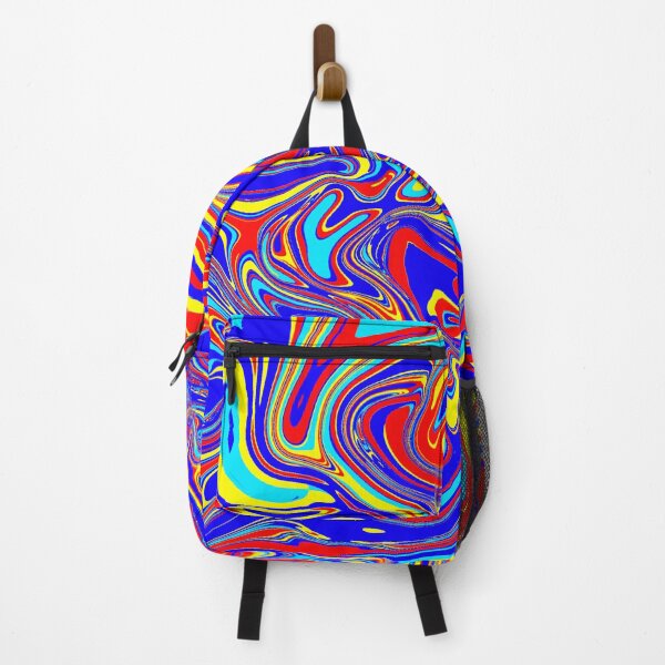 Item preview, Tri-colored Vivid Rainbow Abstract Swirl designed and sold by Zeddessay.