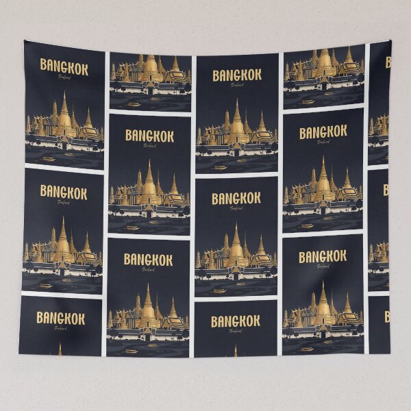 Item preview, Bangkok Thailand Vintage Style designed and sold by NeuralVibe.