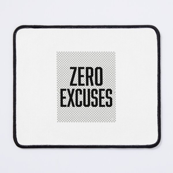 Item preview, Zero Excuses Bold Motivational Discipline Quote Sticker designed and sold by DarioTactical.