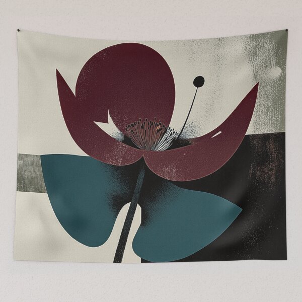 Item preview, Pure White Bloom Modern Geometric Floral designed and sold by joycrysstudio.