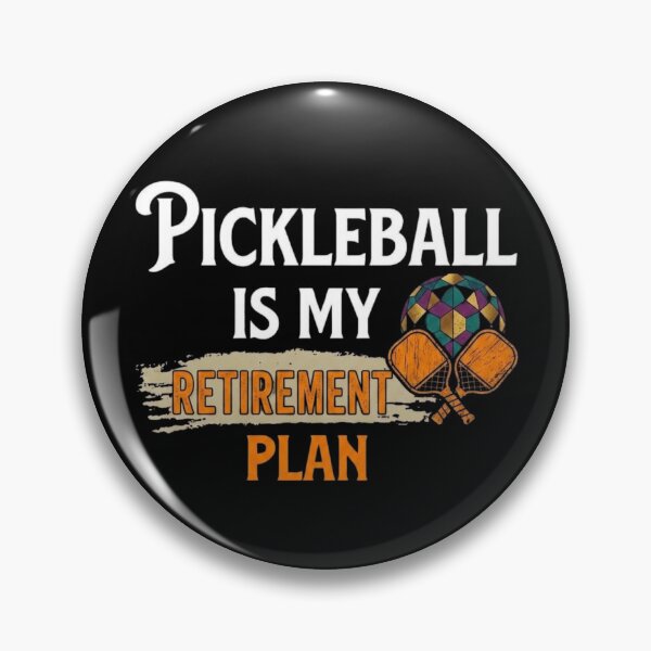 Item preview, Pickleball Is My Retirement Plan – Retro Sports Graphic designed and sold by Sashka-.