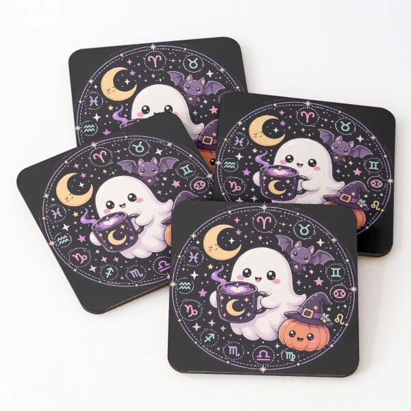 Item preview, Midnight Zodiac - Kawaii Ghost Zodiac Cosmic Spooky Vibes designed and sold by Hauntingly Cute.