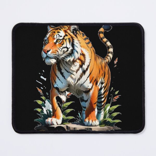 Item preview, Regal Tiger in High Grass - Detailed Jungle Predator Art designed and sold by GenZFashion000.