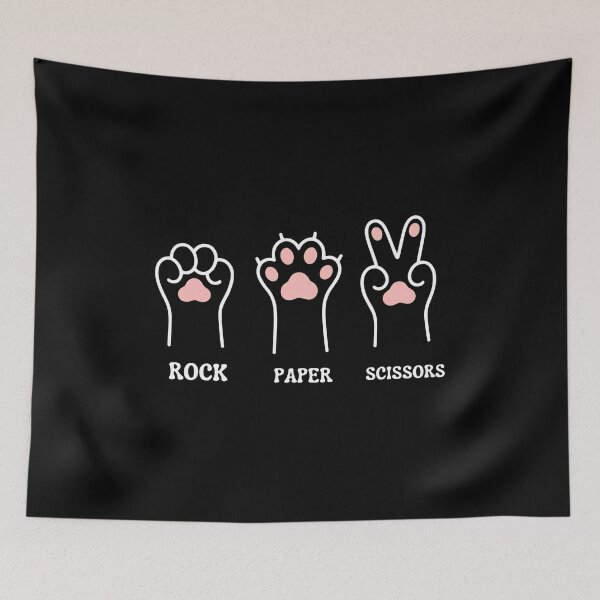 Item preview, Cat Paw Rock Paper Scissors Tee designed and sold by Dmo3HarkoArt.