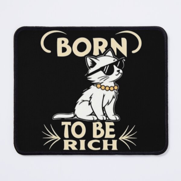 Item preview, Born To Be Rich - Cool Cat in Sunglasses Illustration designed and sold by GenZFashion000.