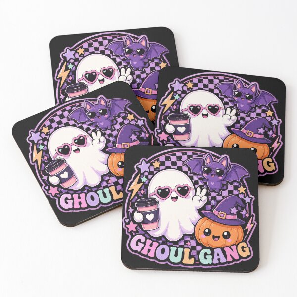 Item preview, Retro Ghoul Gang - Kawaii Ghost Retro Spooky Crew designed and sold by Spotty-Shanmukh.