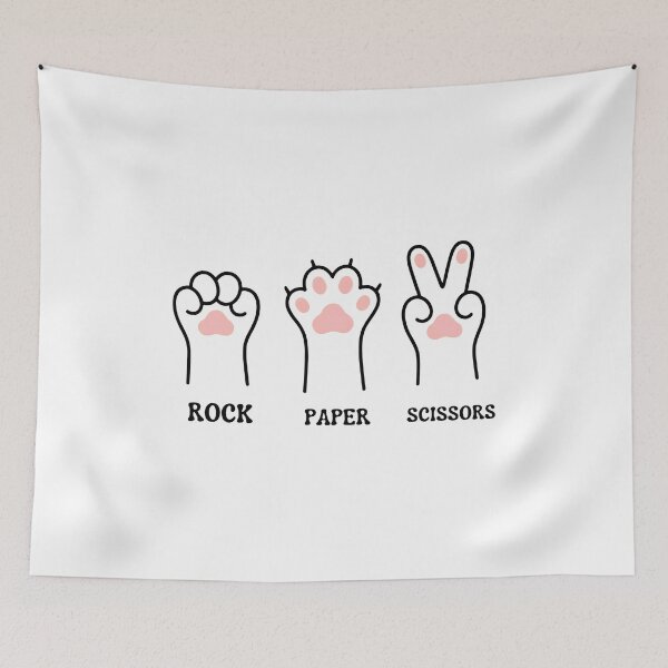 Item preview, Cat Paw Rock Paper Scissors Game Tee designed and sold by Dmo3HarkoArt.