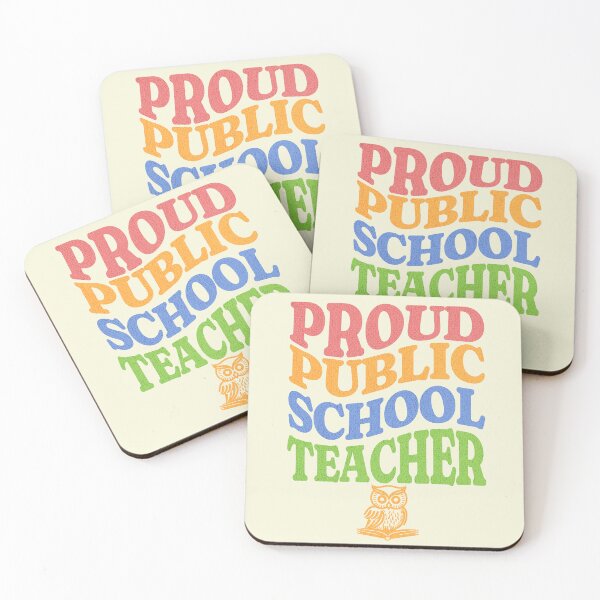 Item preview, Proud Public School Teacher Shirt Funny Teaching Gift Back To School Retro Owl Design designed and sold by Negisandeep studio.