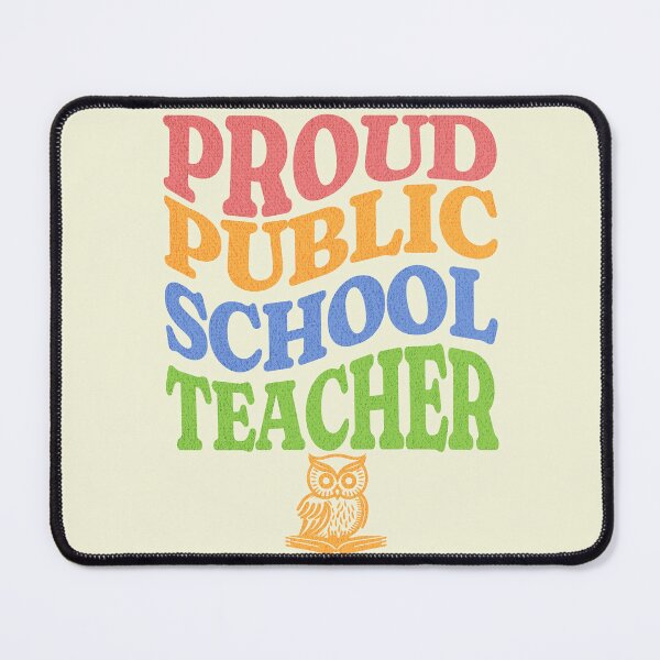 Item preview, Proud Public School Teacher Shirt Funny Teaching Gift Back To School Retro Owl Design designed and sold by Negisandeep studio.
