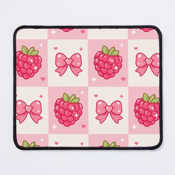 Item preview, Coquette Pattern of Raspberries and Pink Bows designed and sold by EsenciaZen.