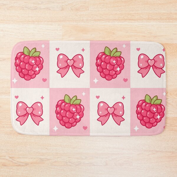 Item preview, Coquette Pattern of Raspberries and Pink Bows designed and sold by EsenciaZen.