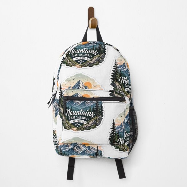 Item preview, Minimalist Mountain Adventure Nature Sticker designed and sold by Ishratparween11.