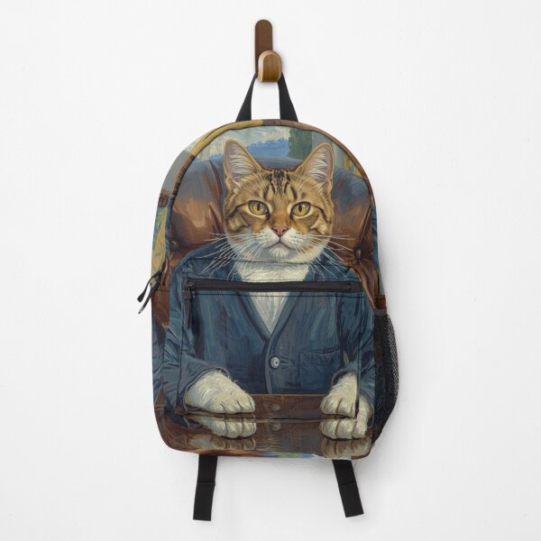 Item preview, Serious Silly Cat Art Painting designed and sold by EschatonGarden.