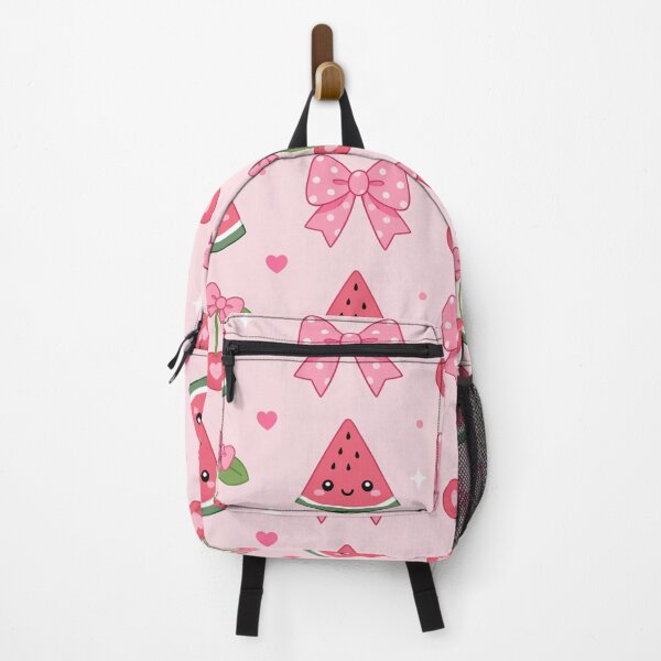 Item preview, Kawaii Pattern of Watermelons, Cherries and Coquette Bows designed and sold by EsenciaZen.