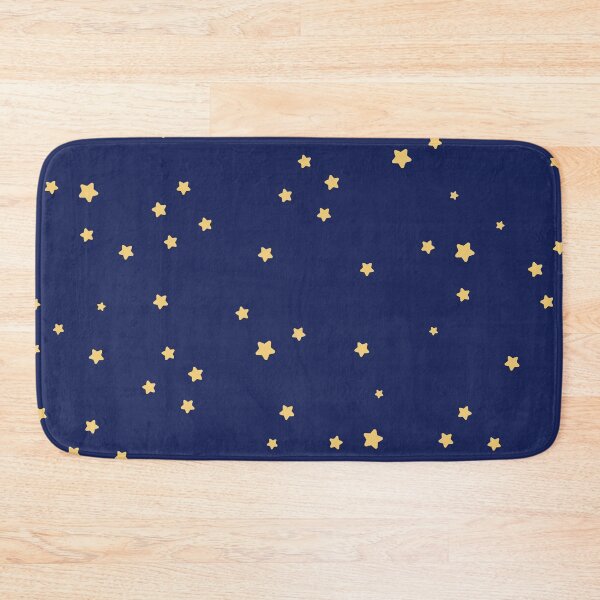 Item preview, Little Yellow Stars on Dark Blue Background designed and sold by kindacute-shop.