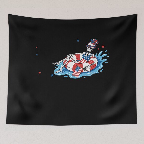 Item preview, Women 4th of July Skeleton Pool Party designed and sold by KroghDs.