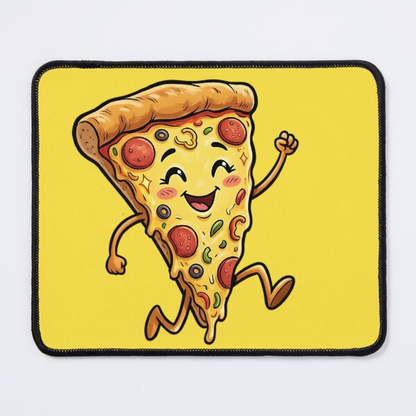 Item preview, Happy Running Pizza Slice Character designed and sold by Pure Craft.