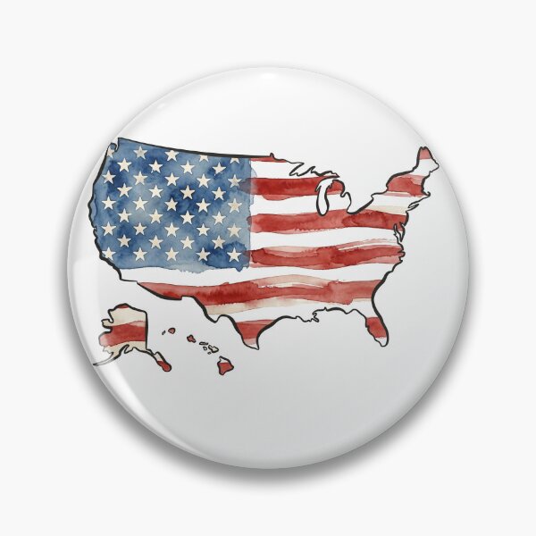 Item preview, USA Map Vietnam Flag Heritage Watercolor Art designed and sold by MeldMerch Map & Flag Co..