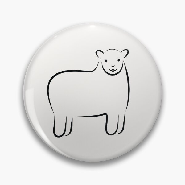 Item preview, Line Art Sheep Illustration designed and sold by OG-Graphics.