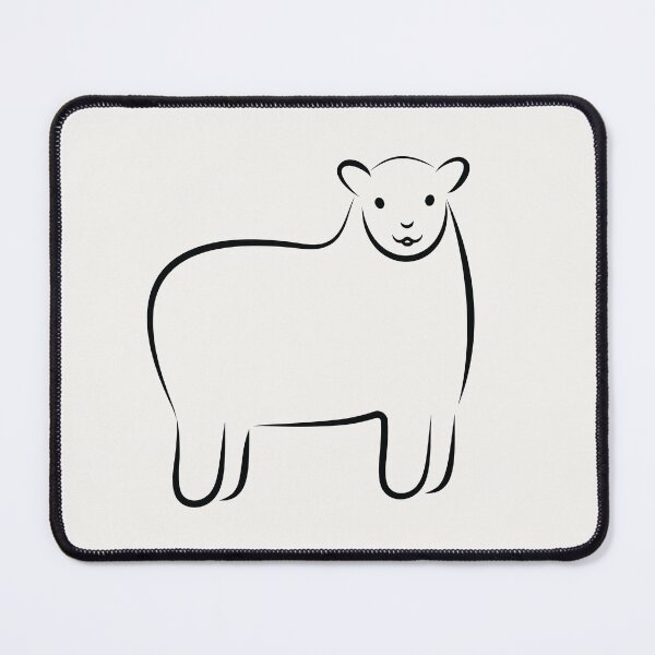 Item preview, Line Art Sheep Illustration designed and sold by OG-Graphics.