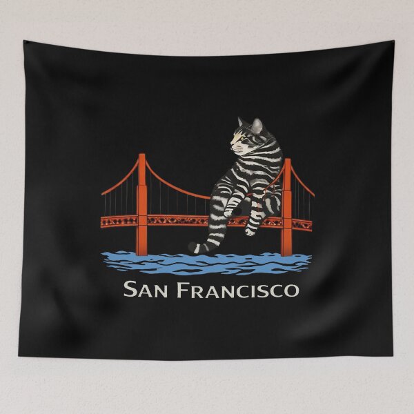 Item preview, Project Hail Mary - Ryland Grace - San Francisco Cat - Golden Gate Bridge Cat , Funny Travel Cat designed and sold by ElroyOndric.