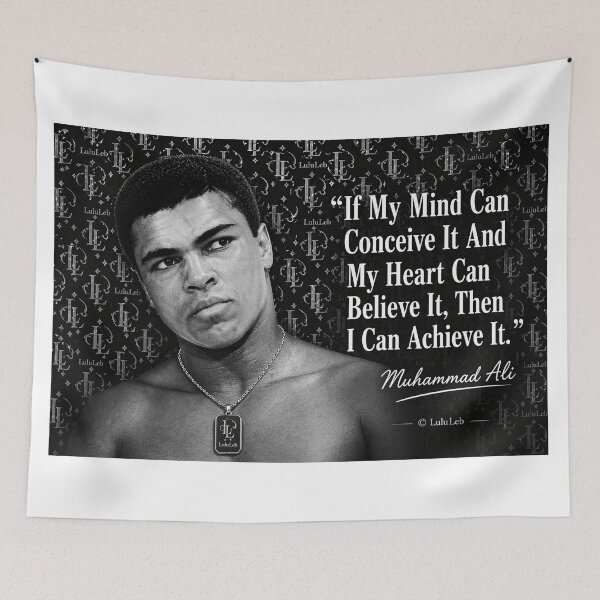 Item preview, Muhammed Ali Timeless Quote designed and sold by LuluLeb.