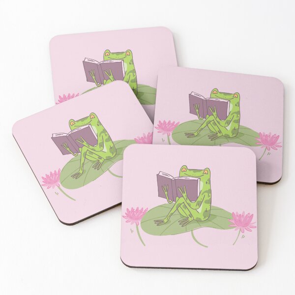 Item preview, Cute Frog Reading Book – Funny Book Lover Sticker, Frog Illustration designed and sold by anyramagic.