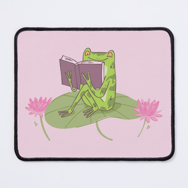 Item preview, Cute Frog Reading Book – Funny Book Lover Sticker, Frog Illustration designed and sold by anyramagic.
