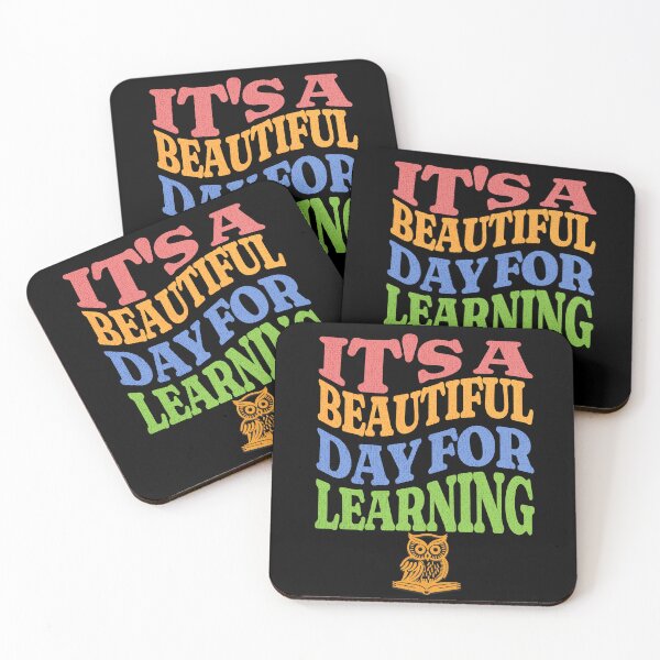 Item preview, It’s a Beautiful Day for Learning Teacher Shirt Retro Colorful Typography Back to School Gift designed and sold by Negisandeep studio.