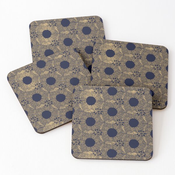 Item preview, Sunflower Mirage Print - Navy & Gold designed and sold by Daniel Bevis Design.