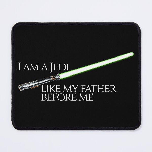 Artikelvorschau, Ich bin ein Jedi, genau wie mein Vater vor mir. – Luke Skywalker entworfen und verkauft von Cut & Paste Productions.