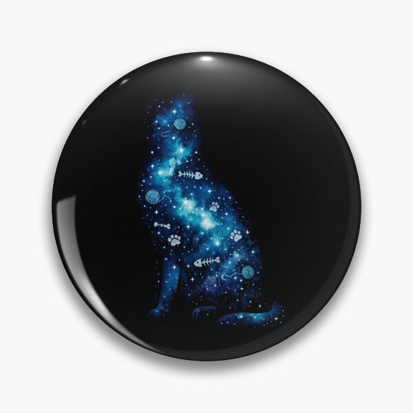 Item preview, Nebula Siamese Cat Celestial Galaxy Feline Silhouette designed and sold by tineldesign.