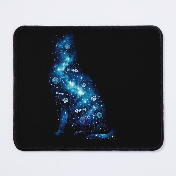 Item preview, Nebula Siamese Cat Celestial Galaxy Feline Silhouette designed and sold by tineldesign.