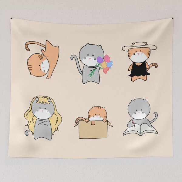 Item preview, Cute Cat Life Sticker Set designed and sold by ubborn.