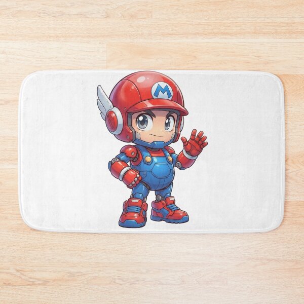 Item preview, Cute Red Blue Chibi Robot Mascot – Futuristic Mini Hero Character designed and sold by Dospart.