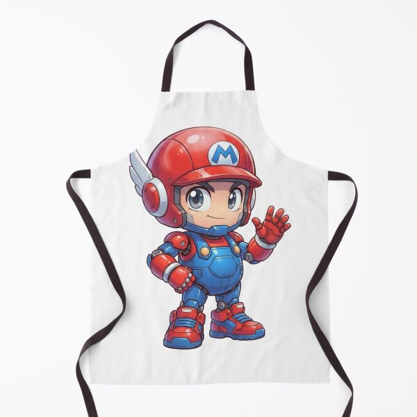 Item preview, Cute Red Blue Chibi Robot Mascot – Futuristic Mini Hero Character designed and sold by Dospart.